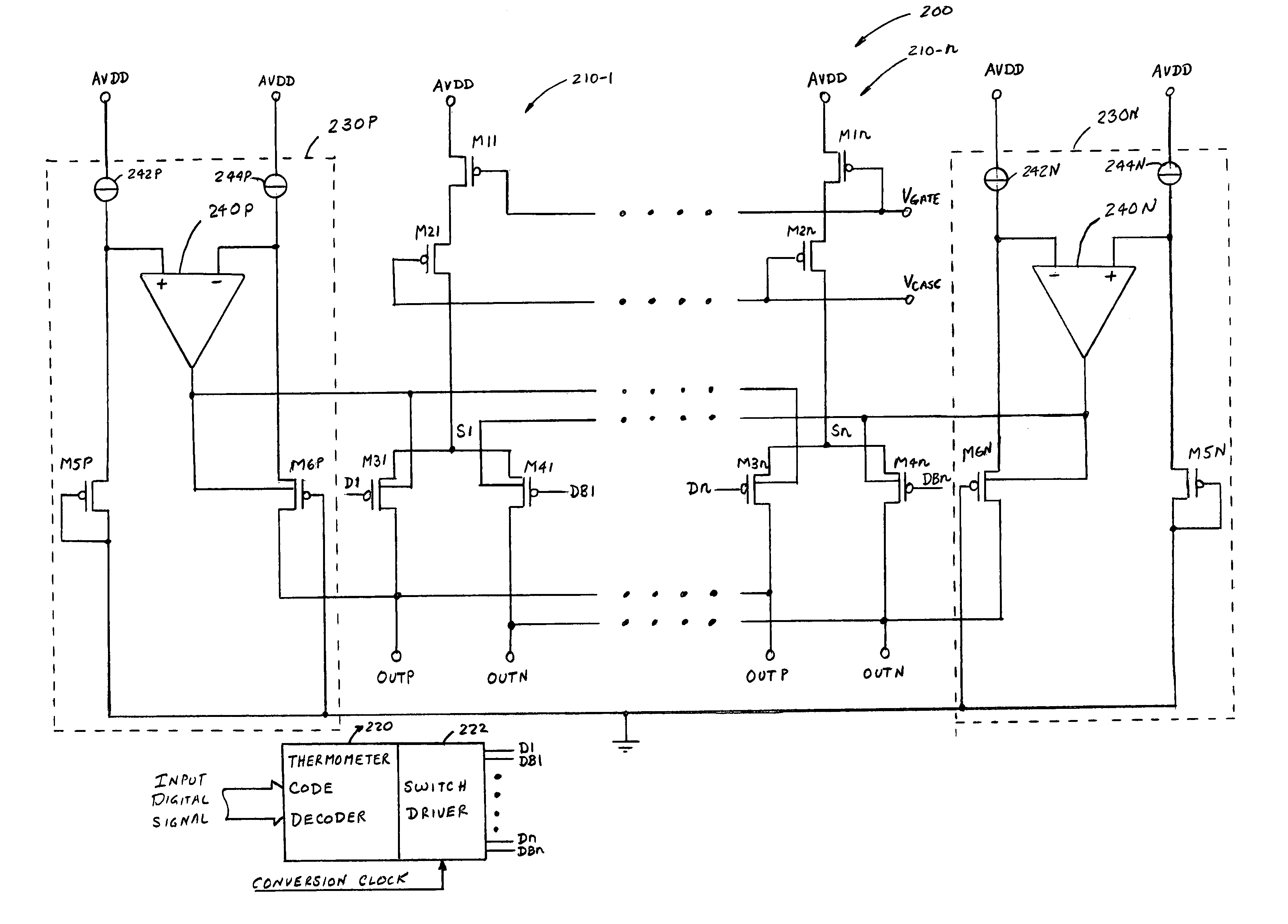 Current steering digital-to-analog (DAC) converter with improved dynamic performance