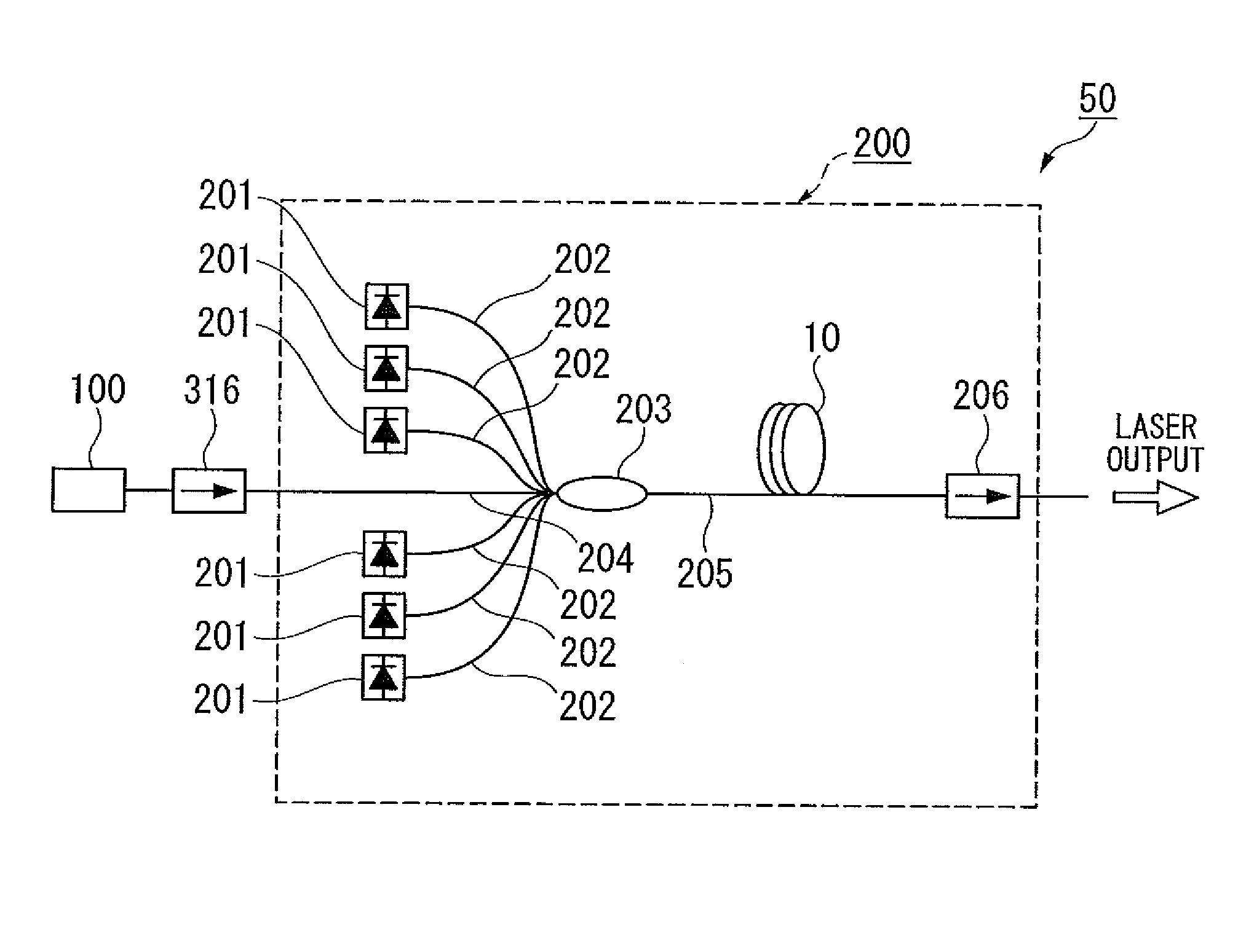 Optical fiber laser