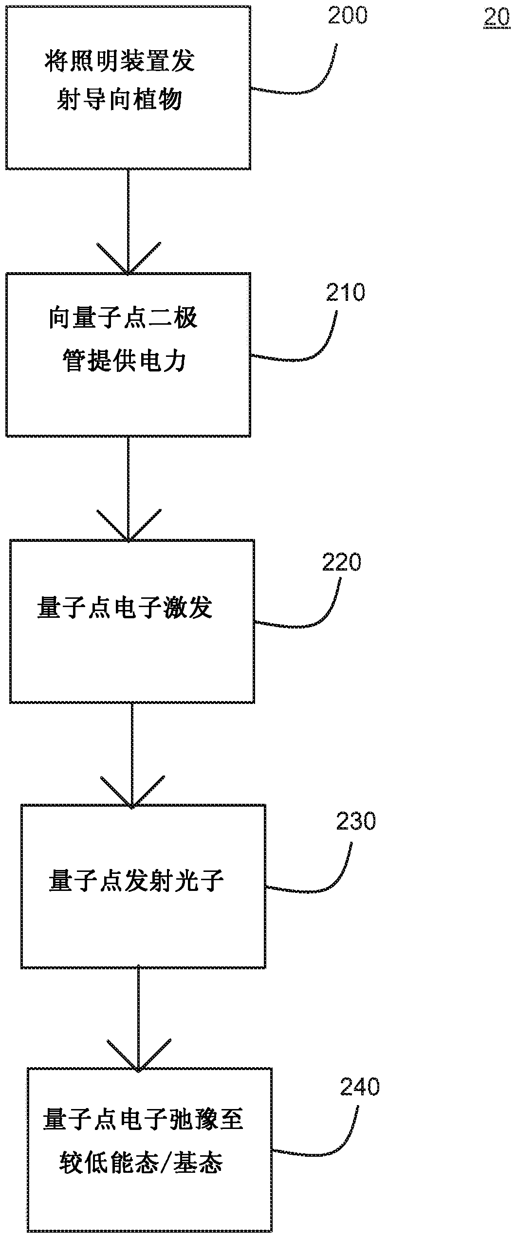 Plant illumination device and method