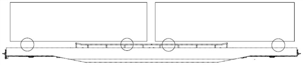 Detachable automobile and container dual-purpose railway transport vehicle