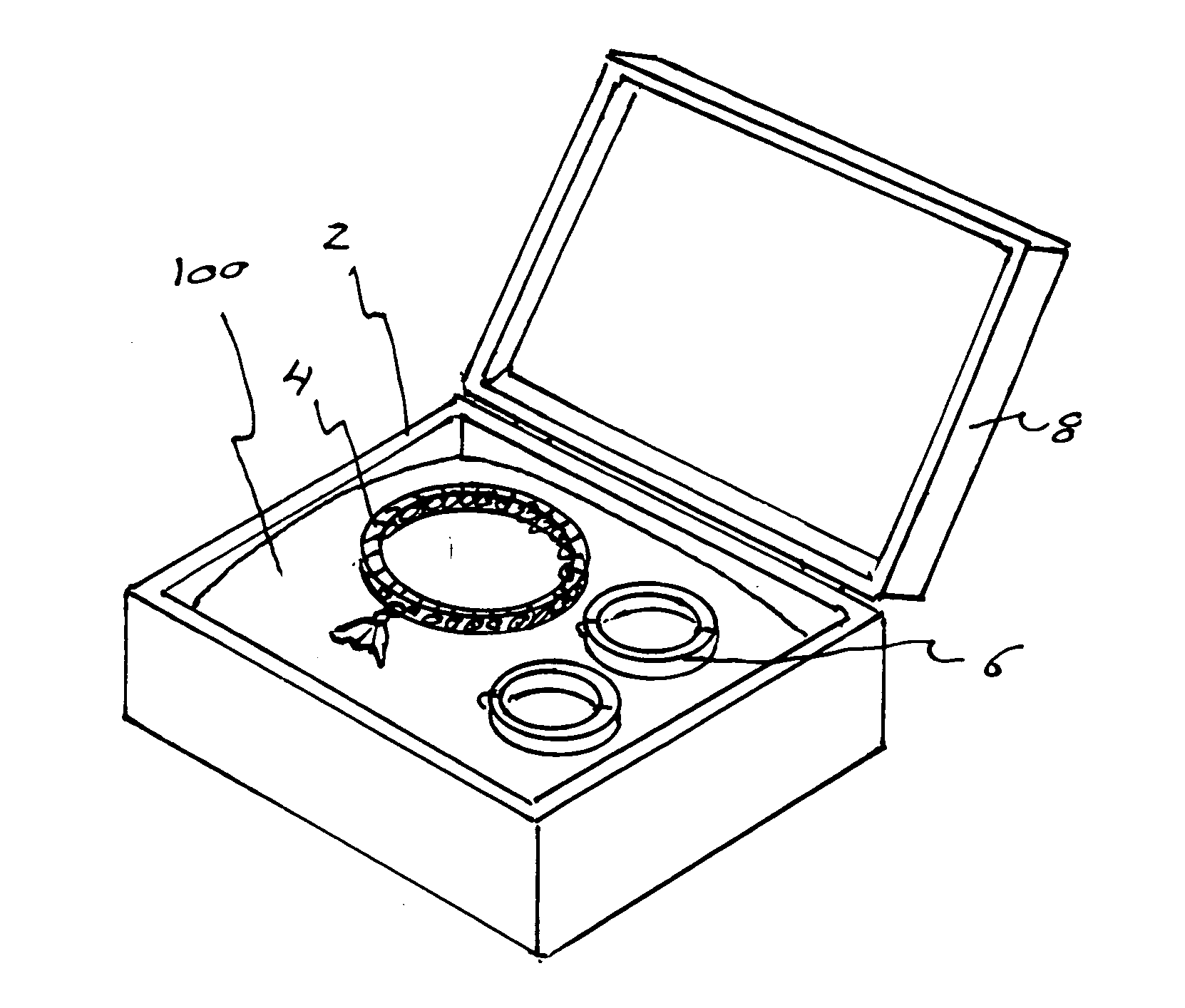 Anti tarnish jewelry box insert