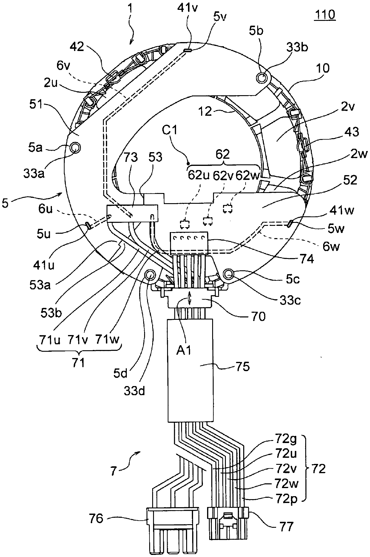 Motor and air-conditioning device
