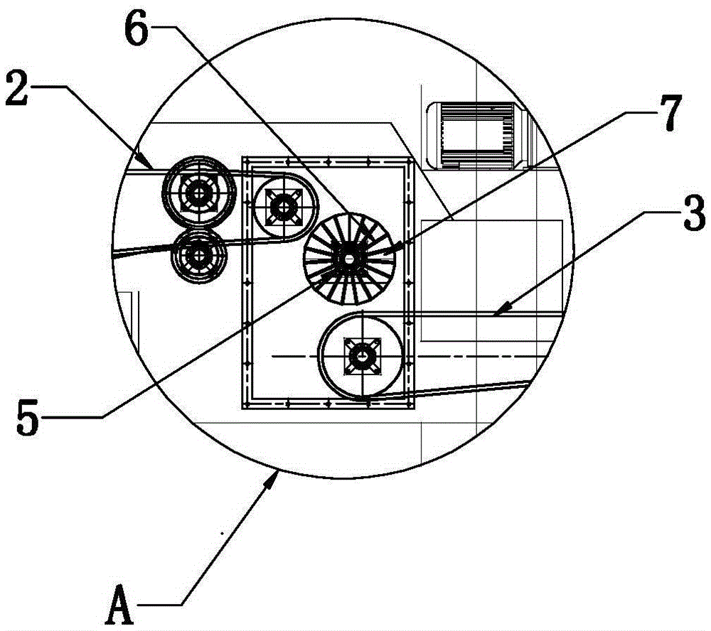 Automatic turn-over and shot blasting machine for workpiece