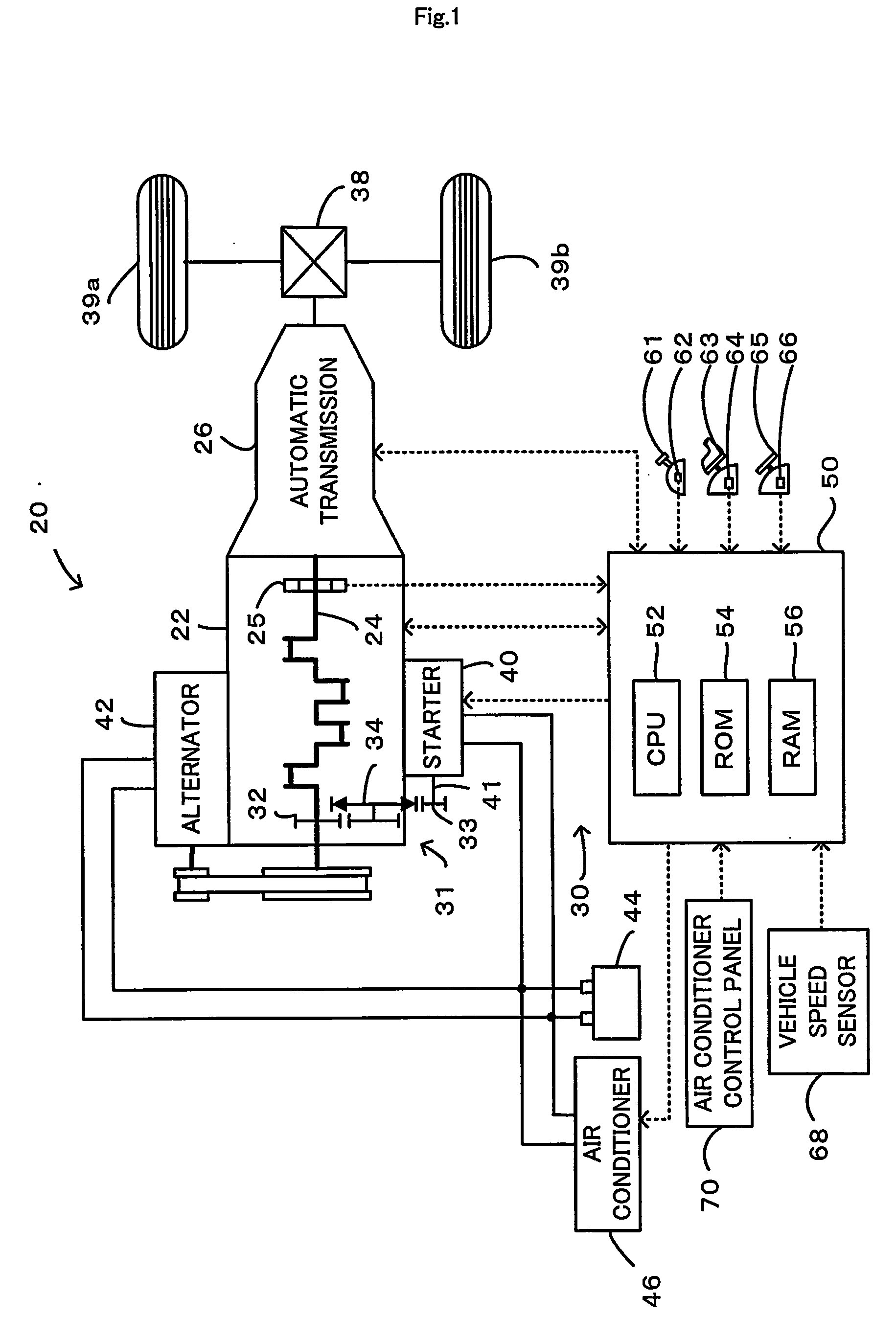 Starting apparatus for internal combustion engine and automobile