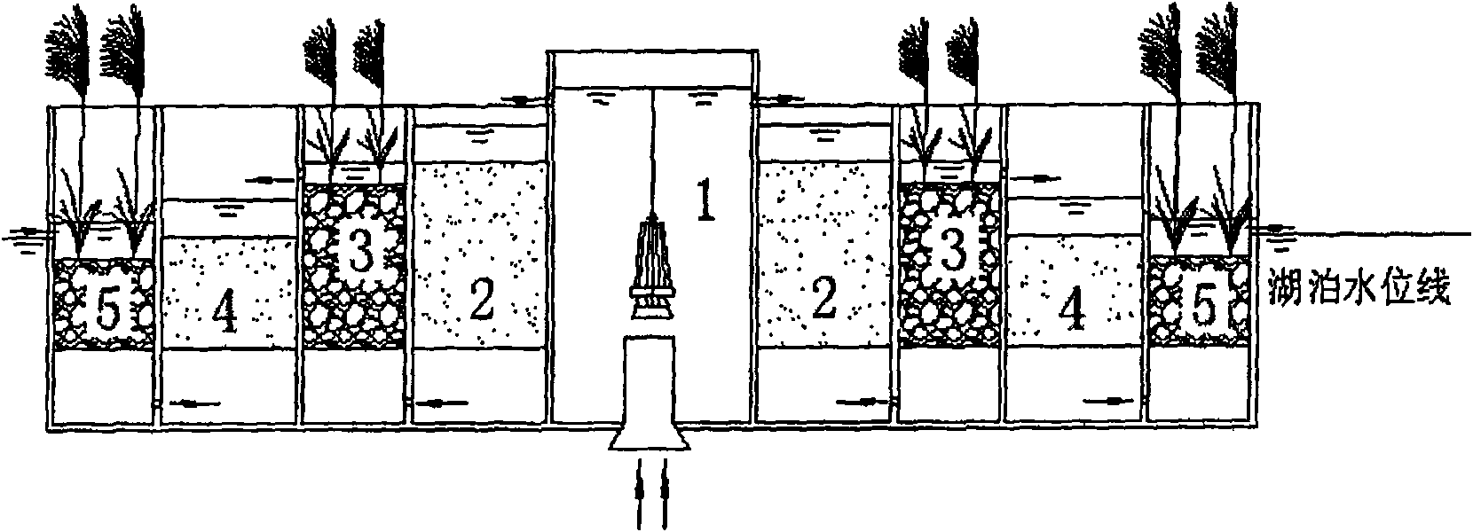 Composite ecotype micro-electrolysis mobile water body in-situ repairing device