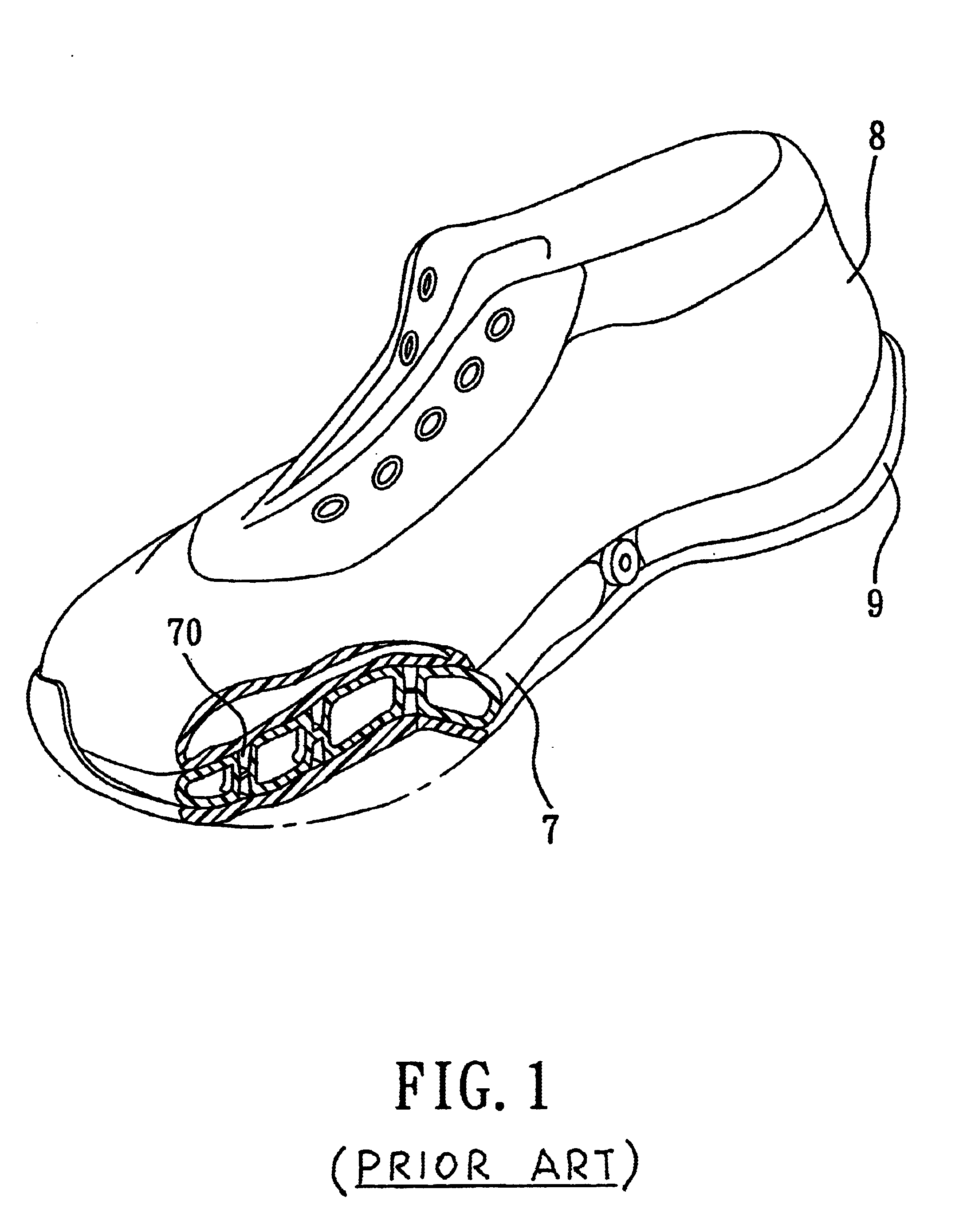 Footwear with an air cushion and a method for making the same