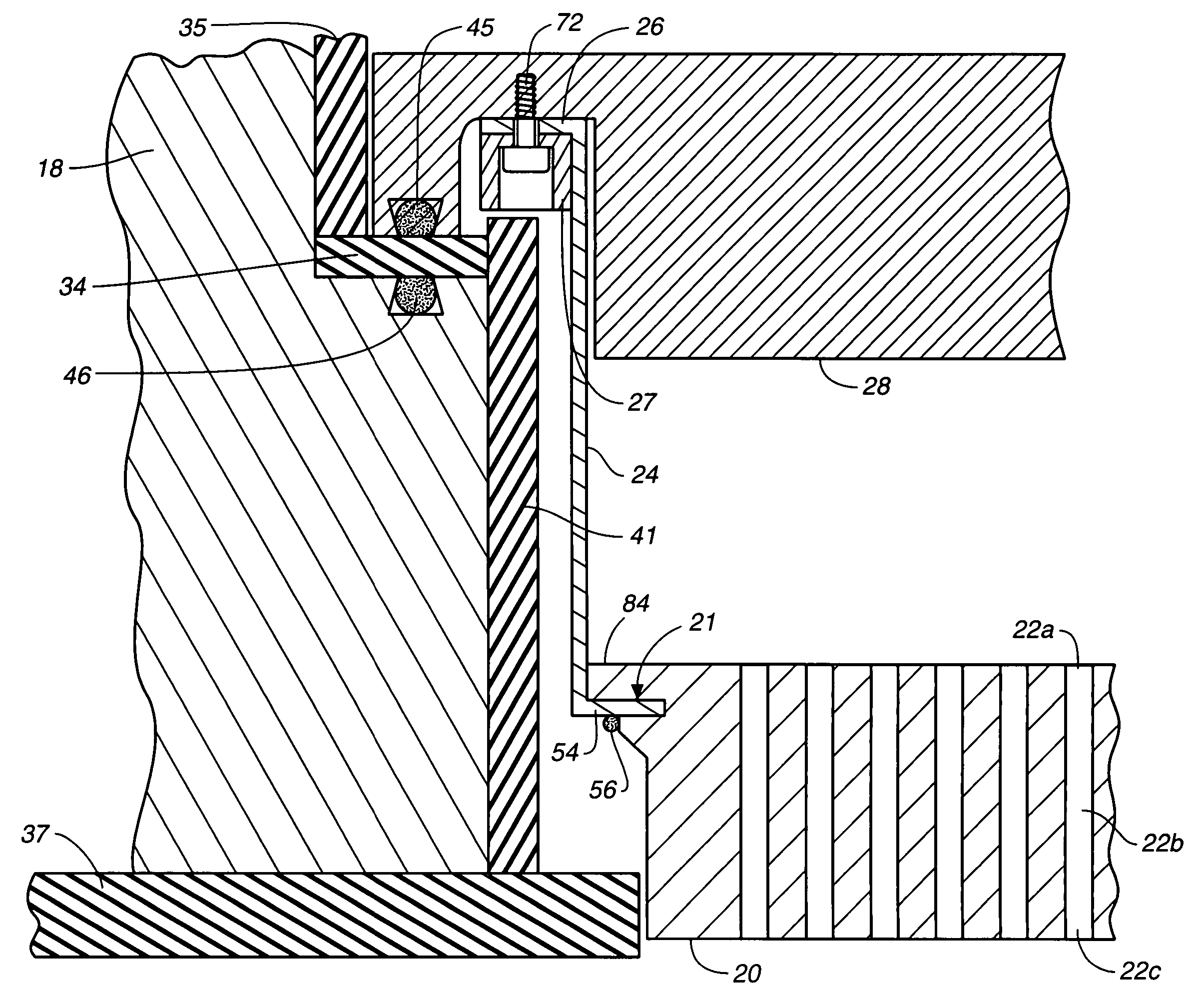 Suspended gas distribution manifold for plasma chamber