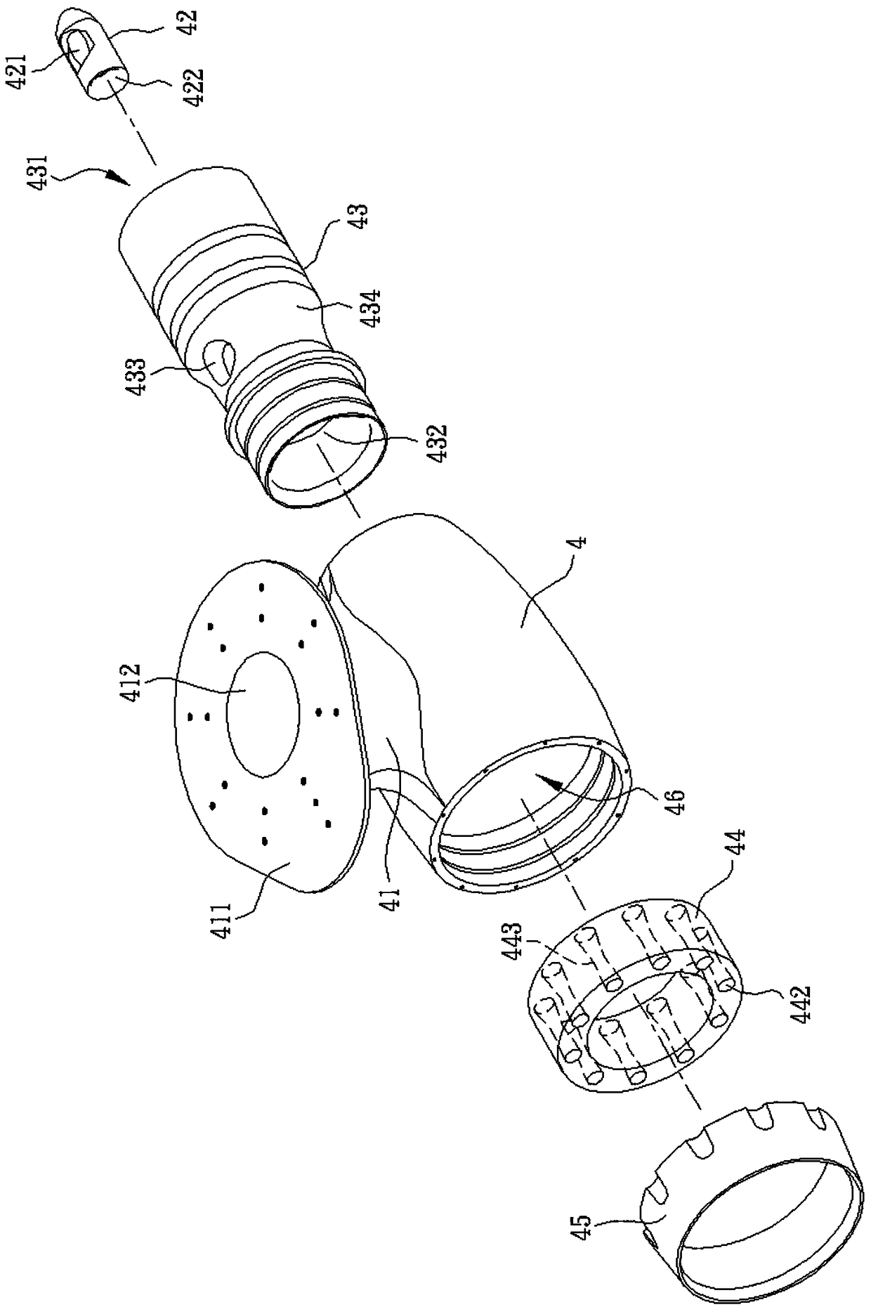 Full-cycle rotation guide cover type aquatic carrier propelling device