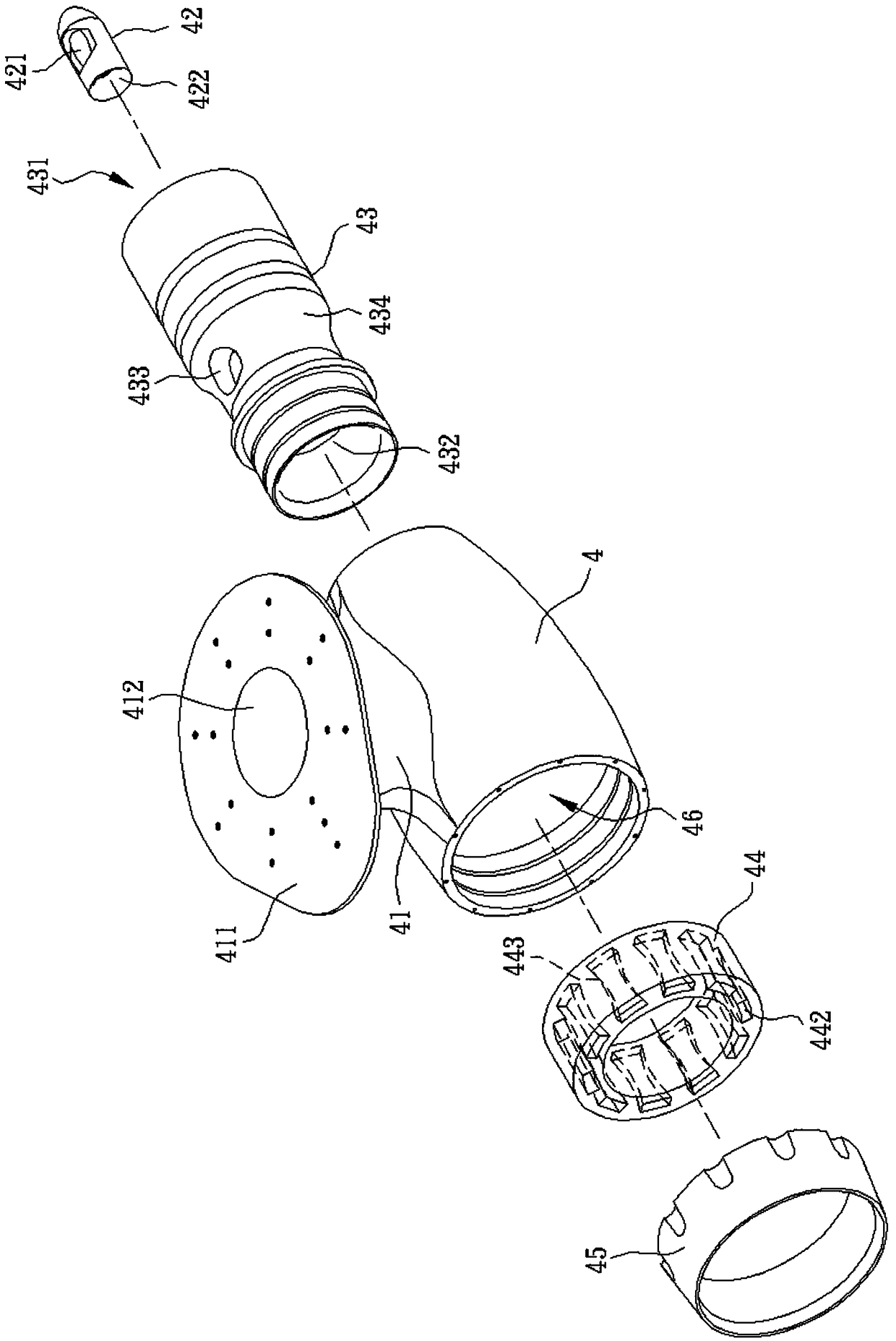 Full-cycle rotation guide cover type aquatic carrier propelling device