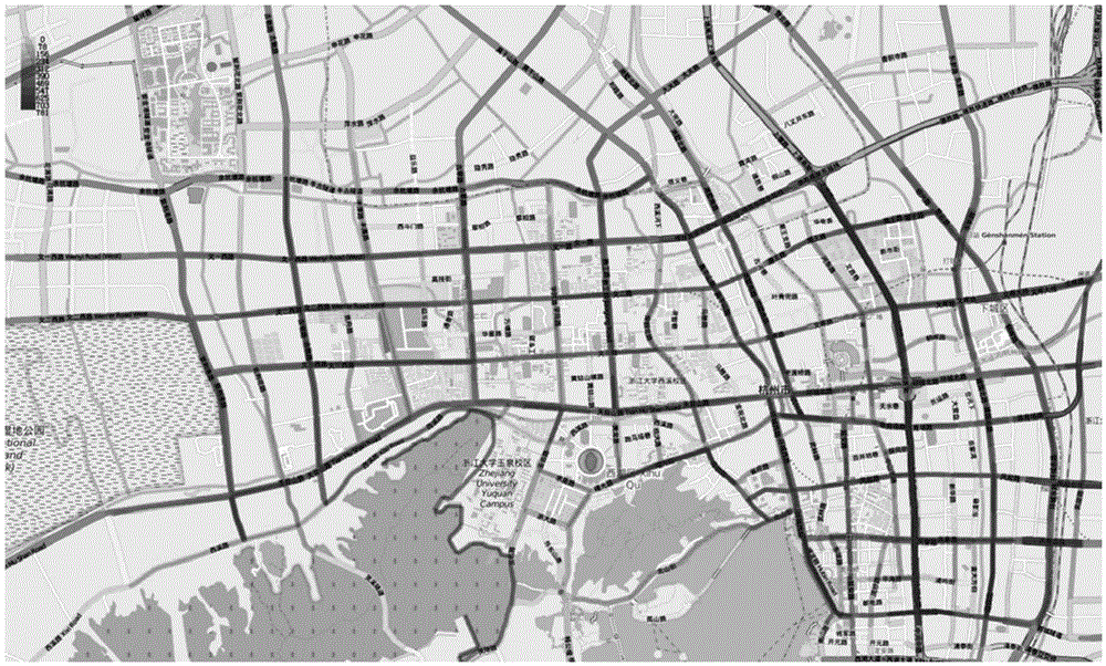 Multi-scale road flow visual analysis method based on taxi GPS data