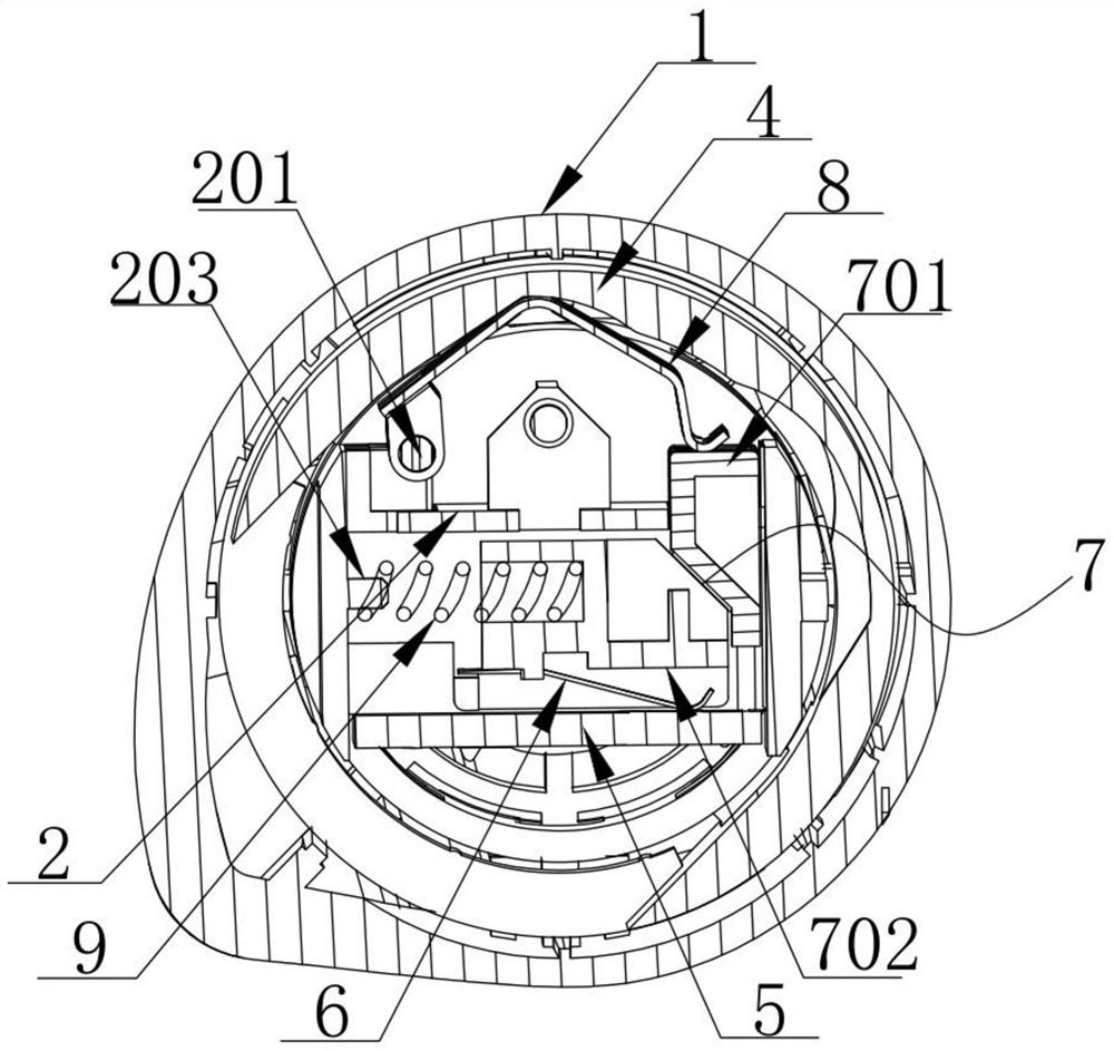 Multi-gear knob contact type switch