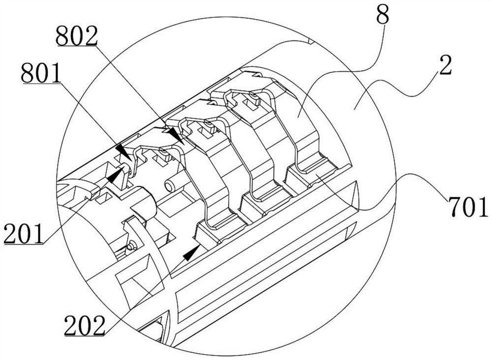 Multi-gear knob contact type switch