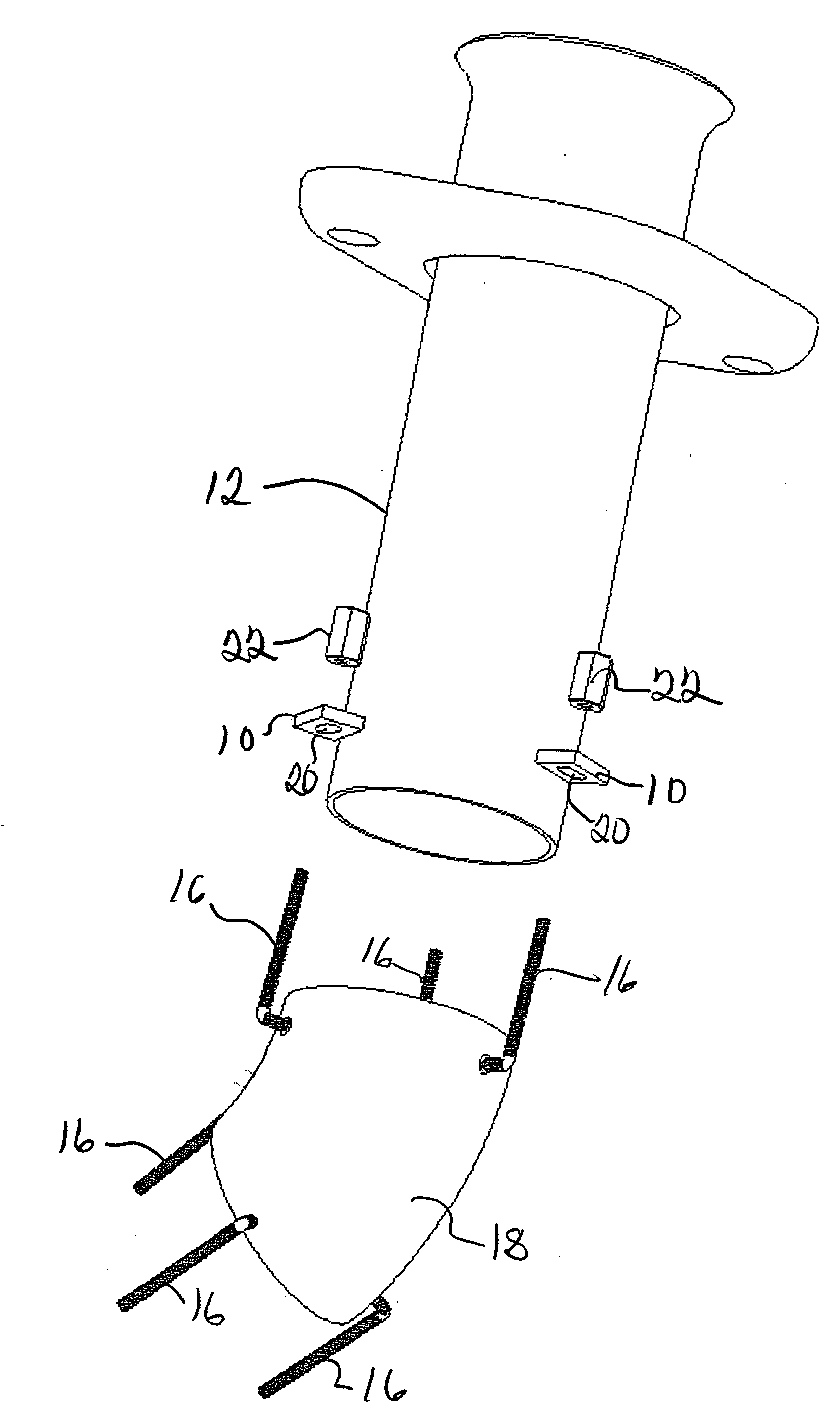 Method for assembling a non-linear composite tube