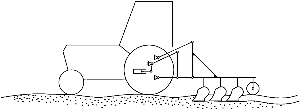 Hydraulic system and adjusting method for floating of agricultural implement