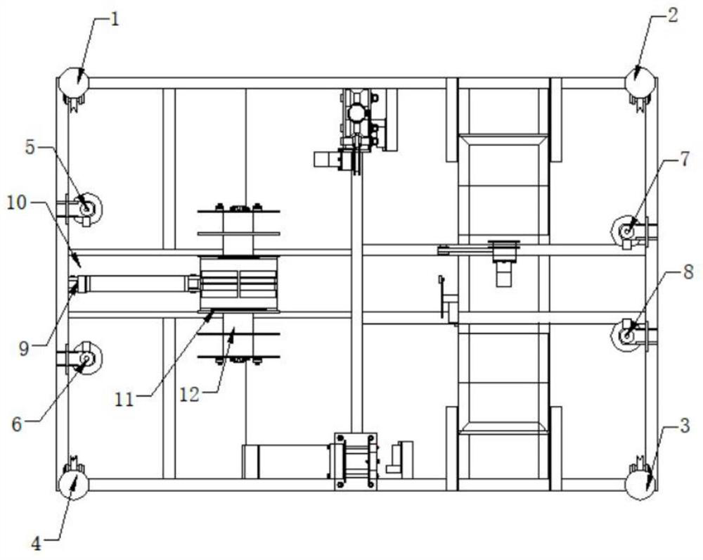 Differential leveling mechanism for hydrological flow measurement platform and leveling method