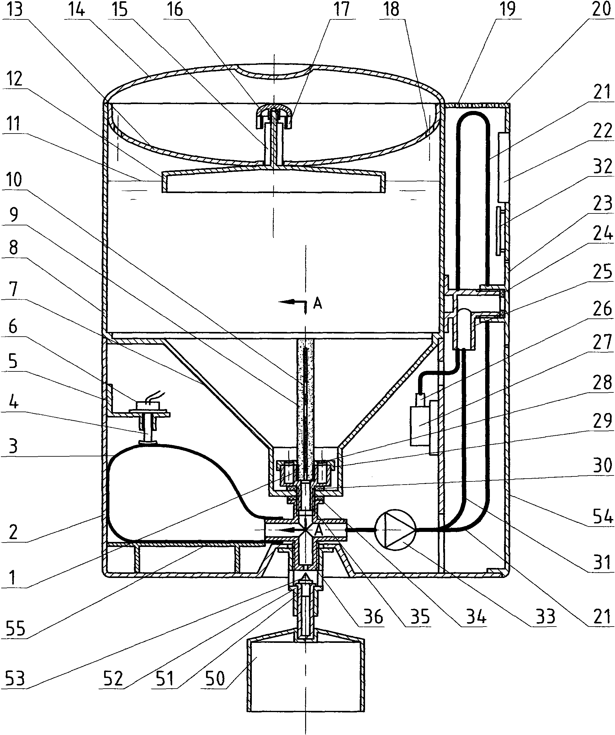 Aeration type micropore ceramic water purification apparatus