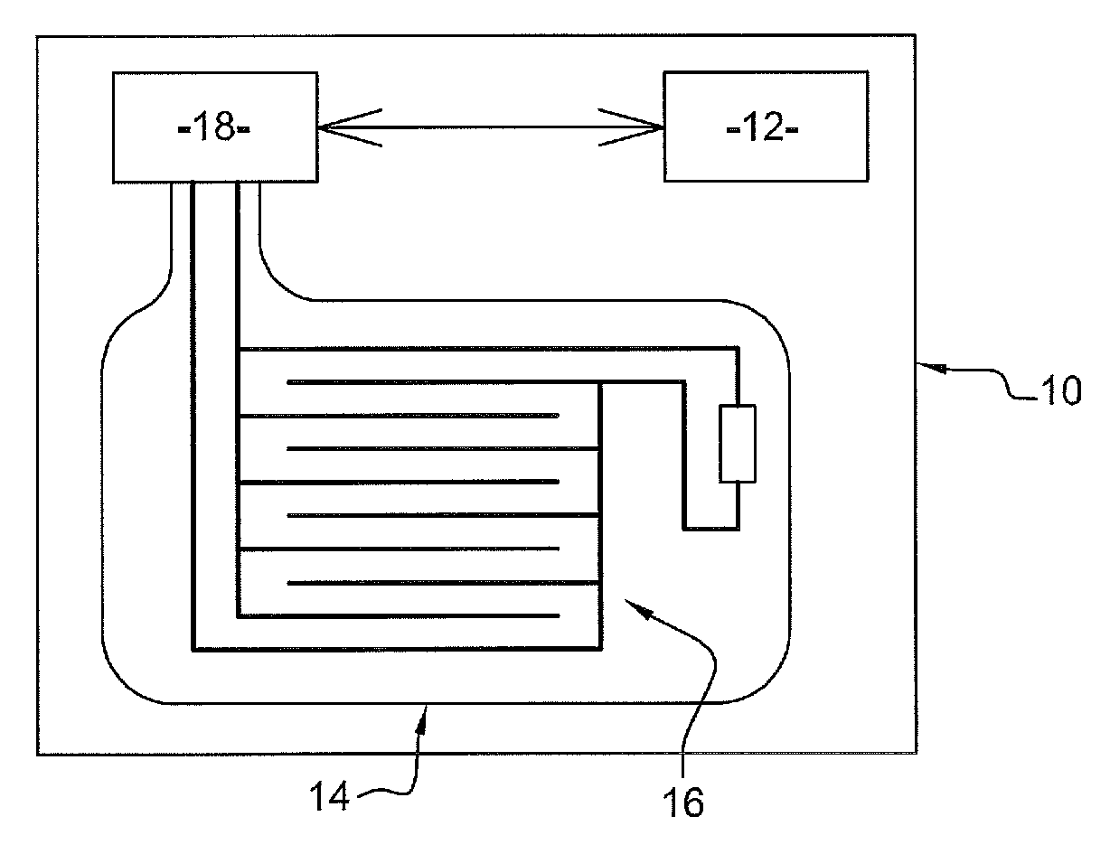 Pressure sensitive transducer assembly and control method for a system including such an assembly