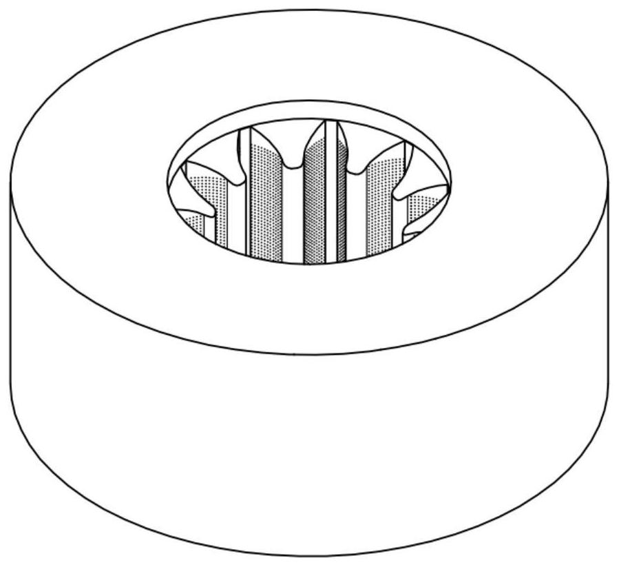 Gear micro-texture flow control cold extrusion forming die and preparation method thereof