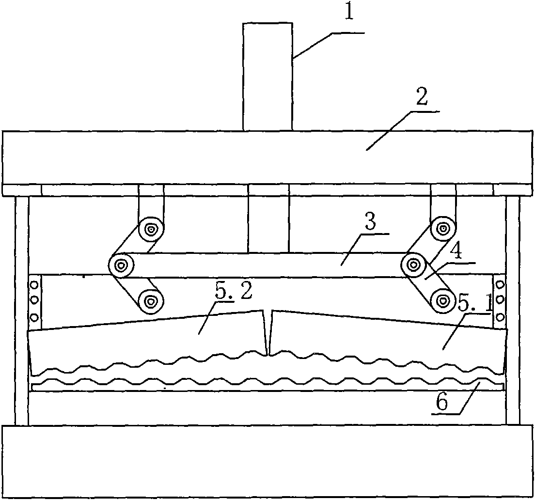 Method and device for cutting metal-moulded honeycomb thin wave plate