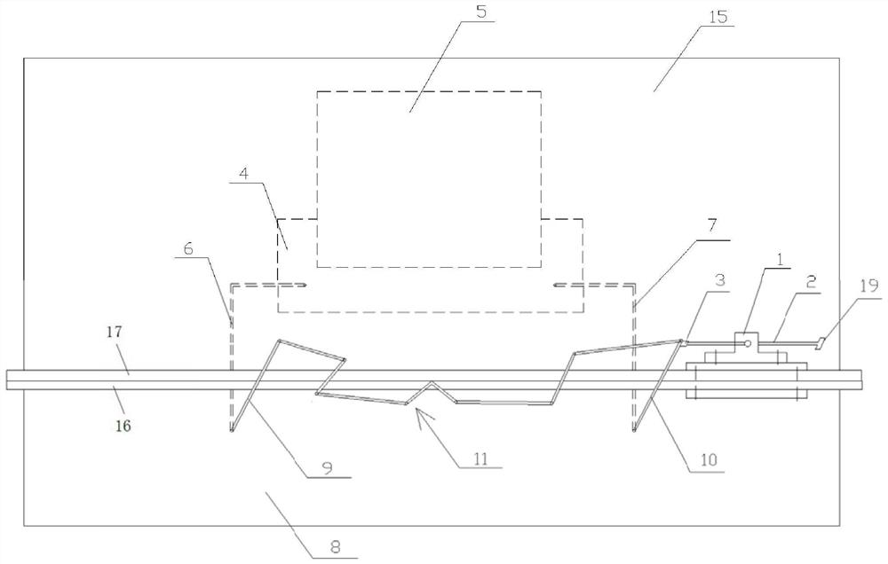 Engine air bleed mechanism assembling method based on pushing jacking tool and pushing jacking tool