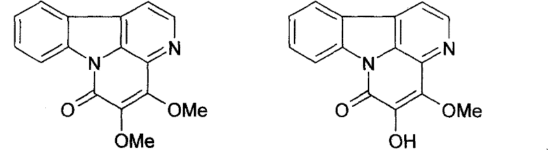 Quassia wood total alkaloid and the medical function of the monocase alkaloid