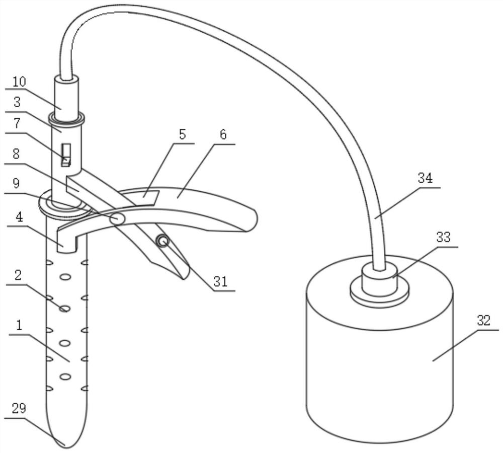 Mushroom planting strain inoculation needle