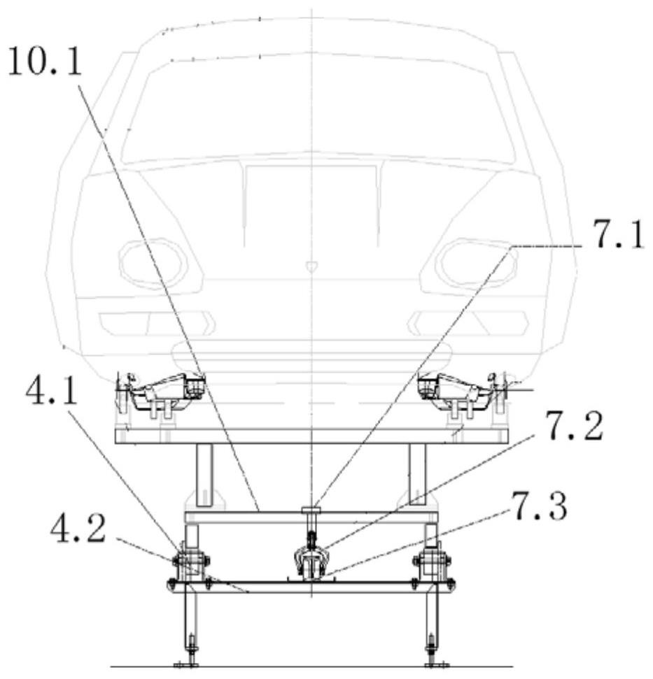 Automobile coating drying and conveying device and conveying control method thereof