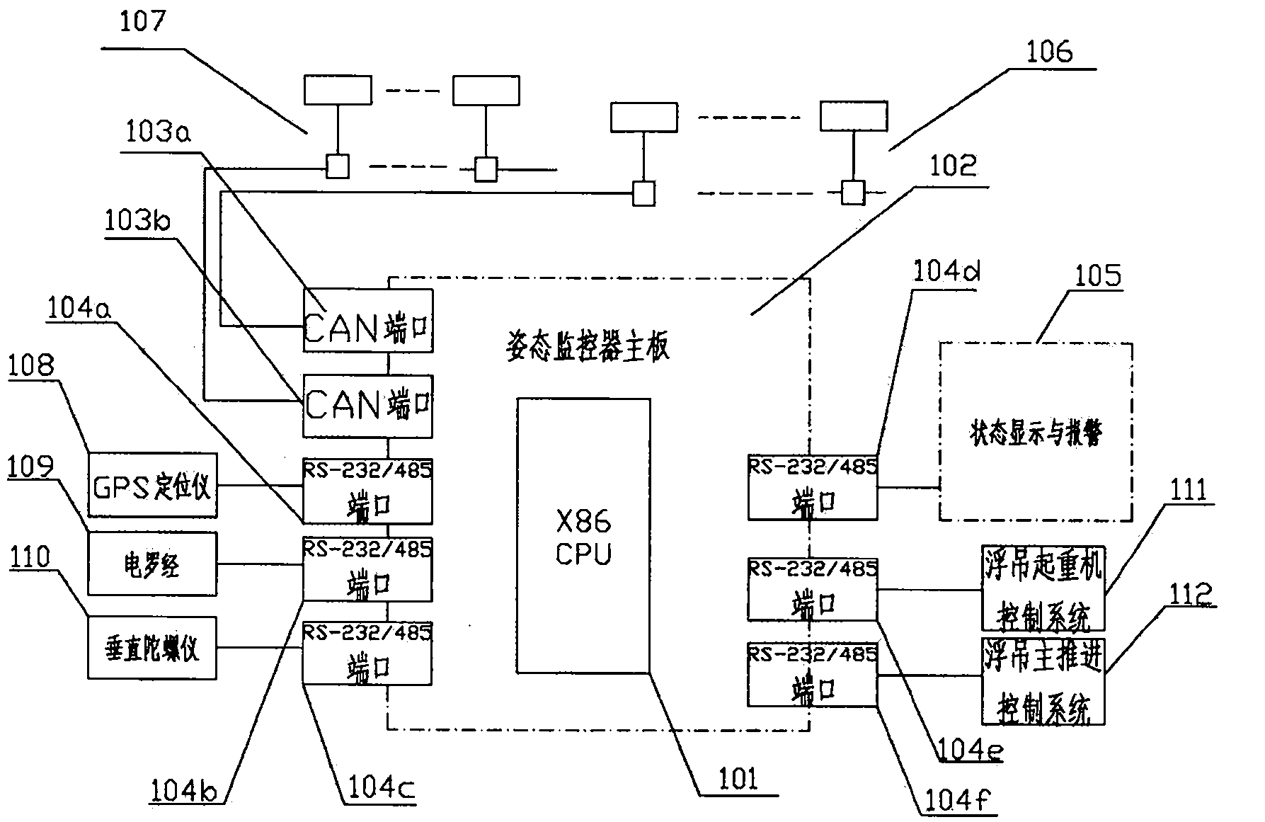 Method for monitoring work attitude and safety of hoisting operation of floating crane