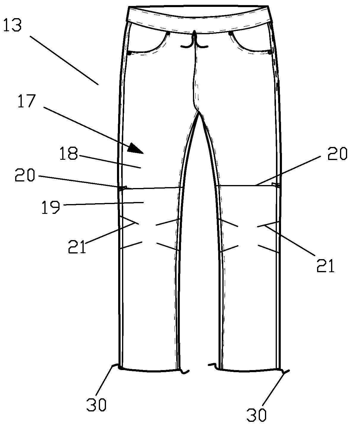 Protective clothing structure for operation at high temperature and constructing method of protective clothing structure for operation at high temperature