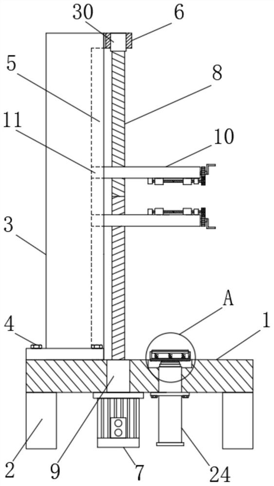 Convenient-to-mount-and-dismount bearing column vertical processing clamp