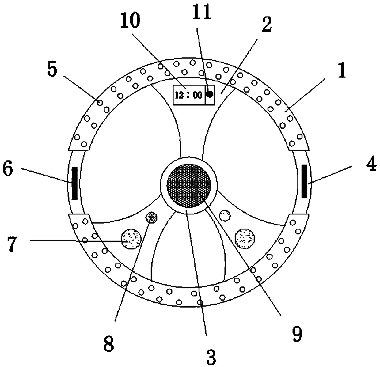 Safe automobile steering wheel