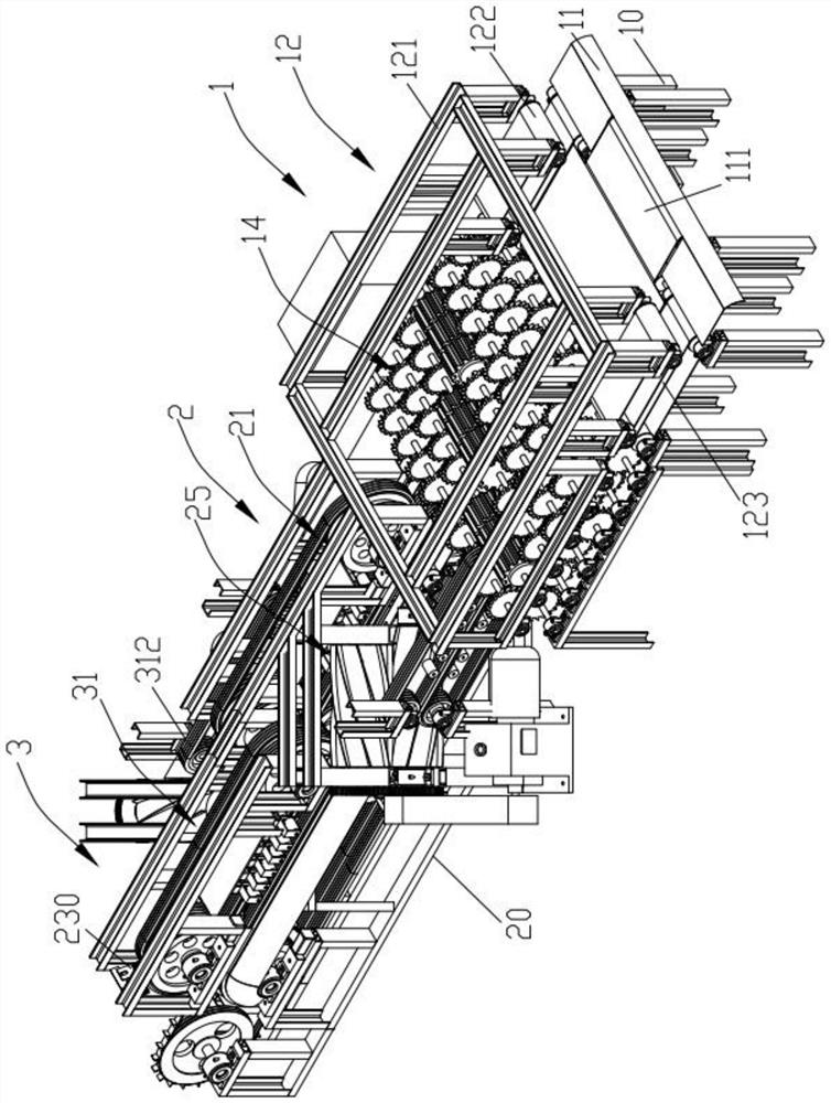 A fully automatic back-pull conveying type ramie two-way peeling machine