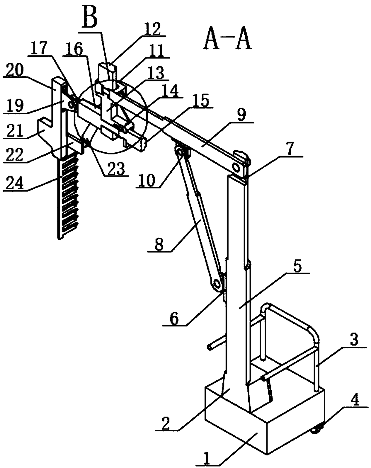 Garden trimming robot capable of being used for trimming various shapes