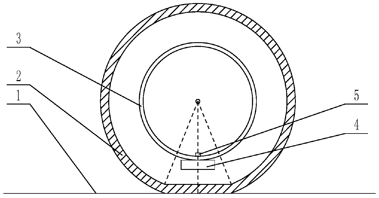 Wheel and parameter measurement method for wheel