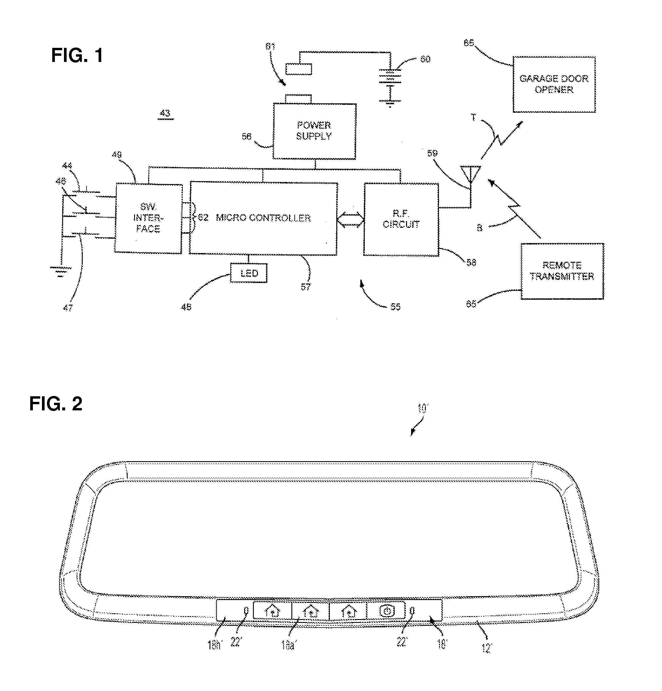 Interior rearview mirror assembly with integrated indicator symbol
