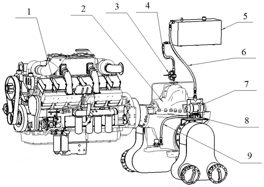 Water-free operation cooling device and method for booster pump