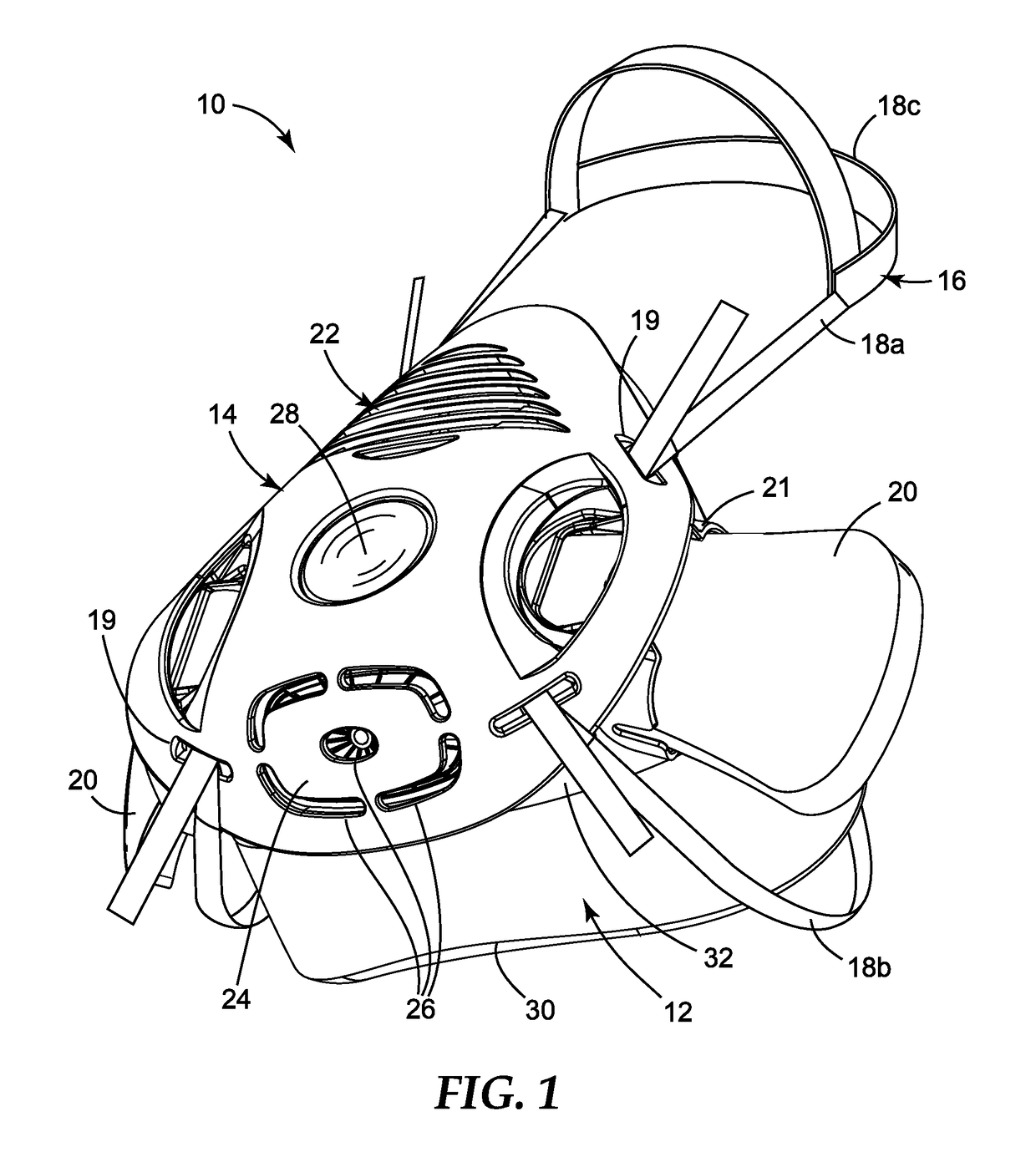 Respirator Having Noncircular Centroid-Mounted Exhalation Valve