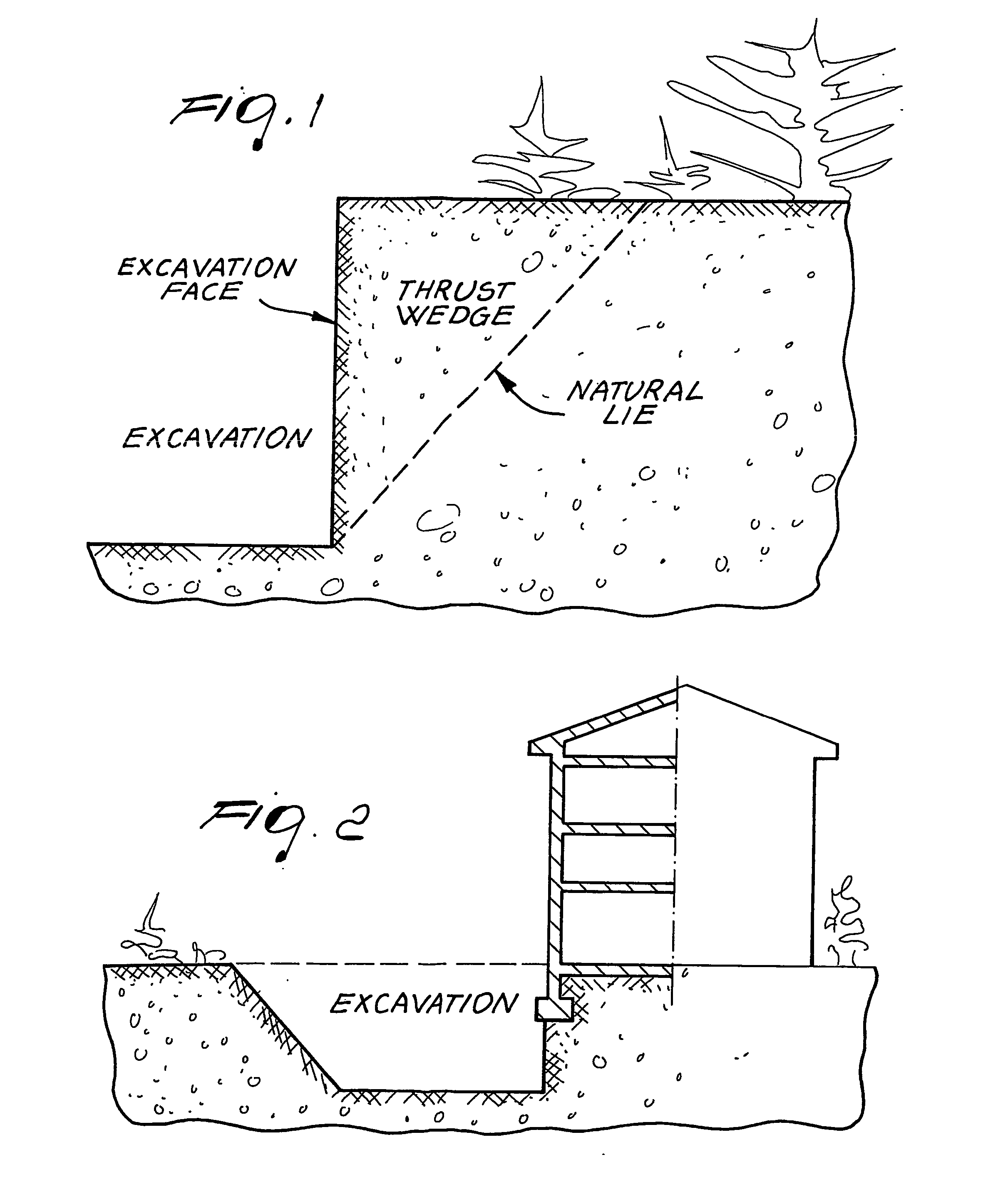 Method for increasing the strength of a volume of soil, particularly for containing and supporting excavation faces