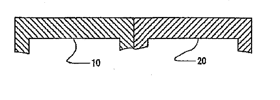 Contacting component and structure containing said contacting component