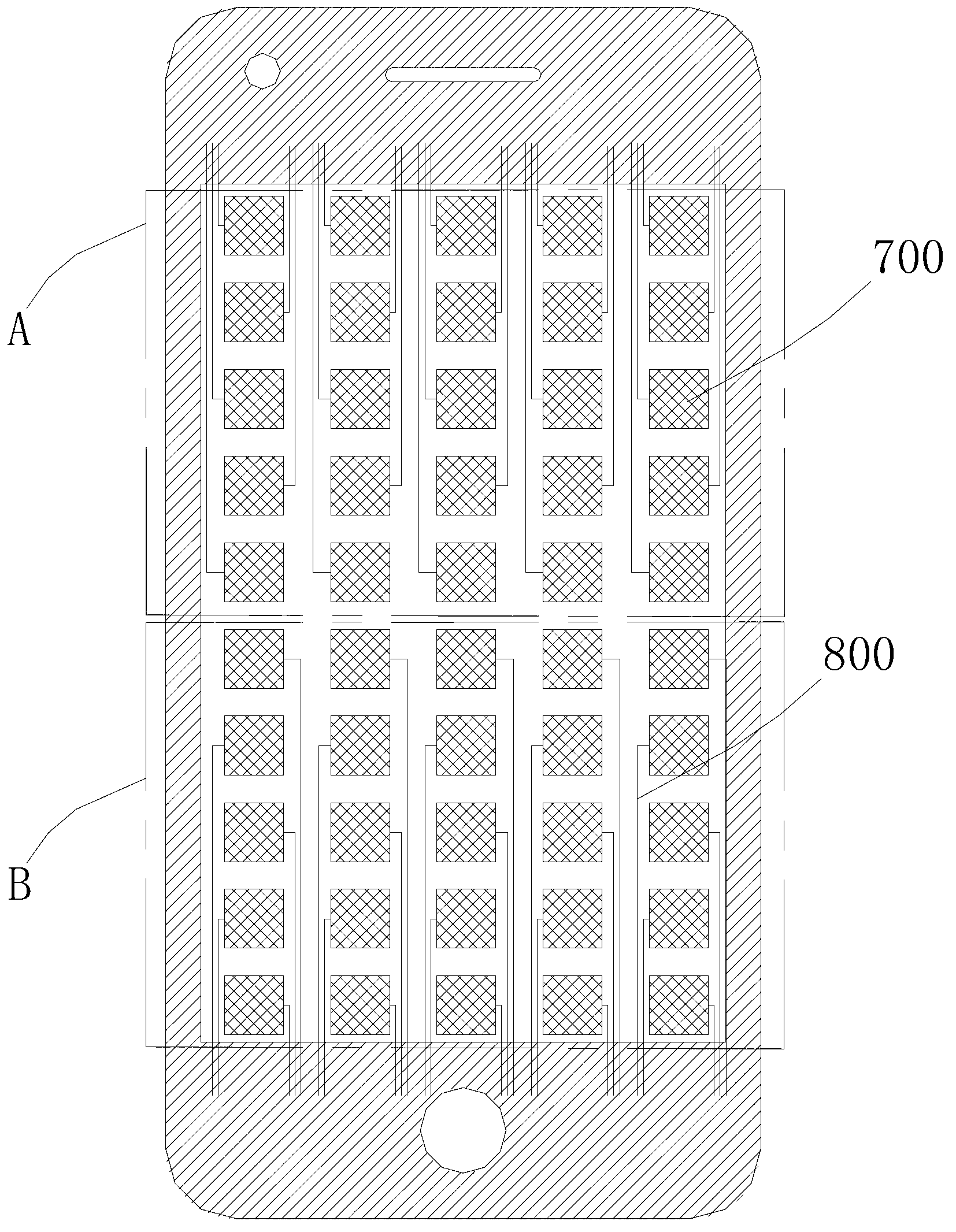 Single-layer multi-point capacitive touch screen