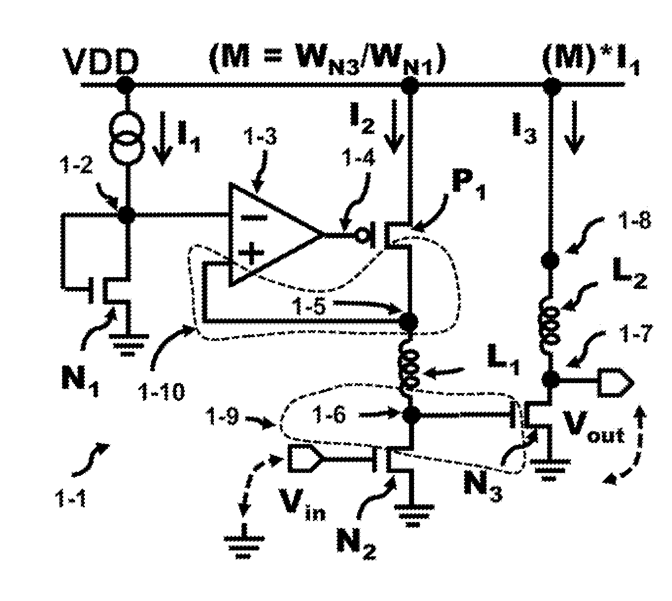 Direct Coupled Biasing Circuit for High Frequency Applications