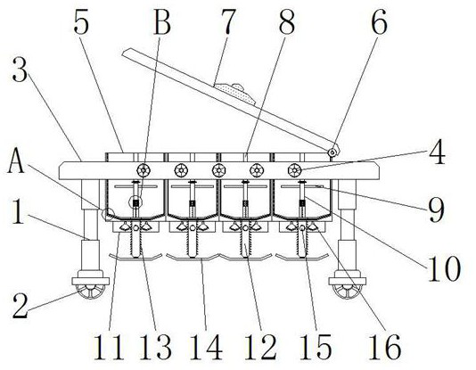 An automatic feeding device for breeding plants that can prevent feed waste