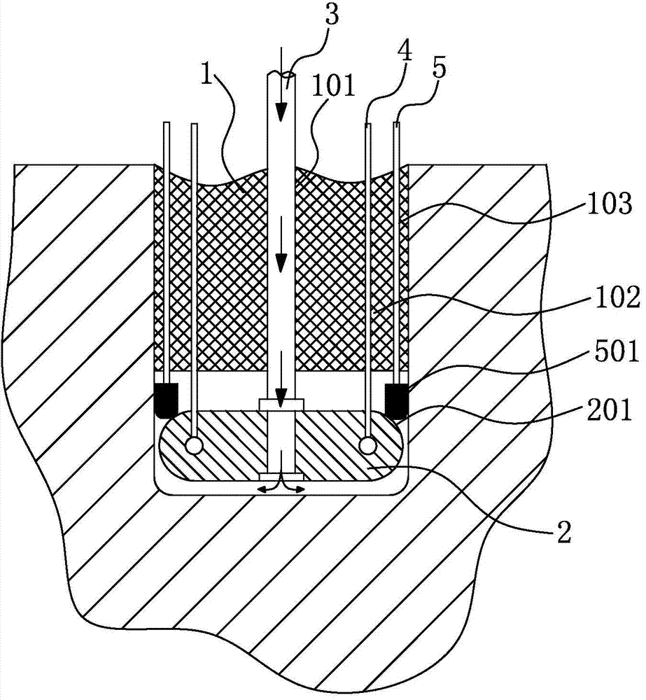 Electrolytic machining device for self-guiding bent straight hole and processing method thereof