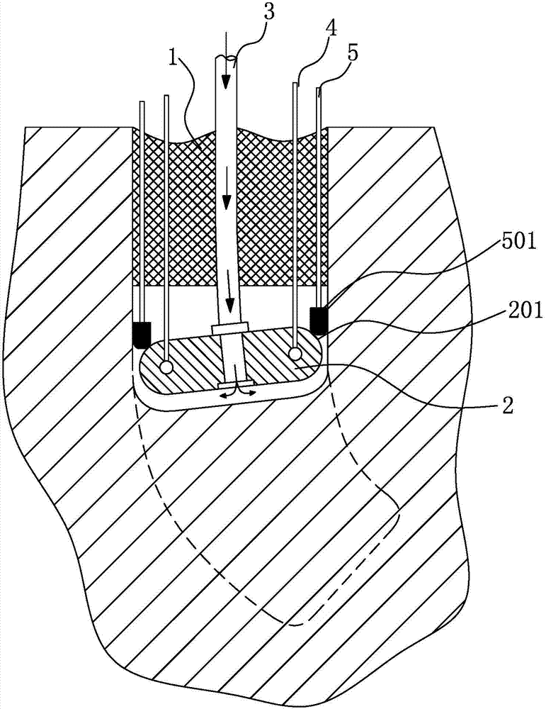 Electrolytic machining device for self-guiding bent straight hole and processing method thereof