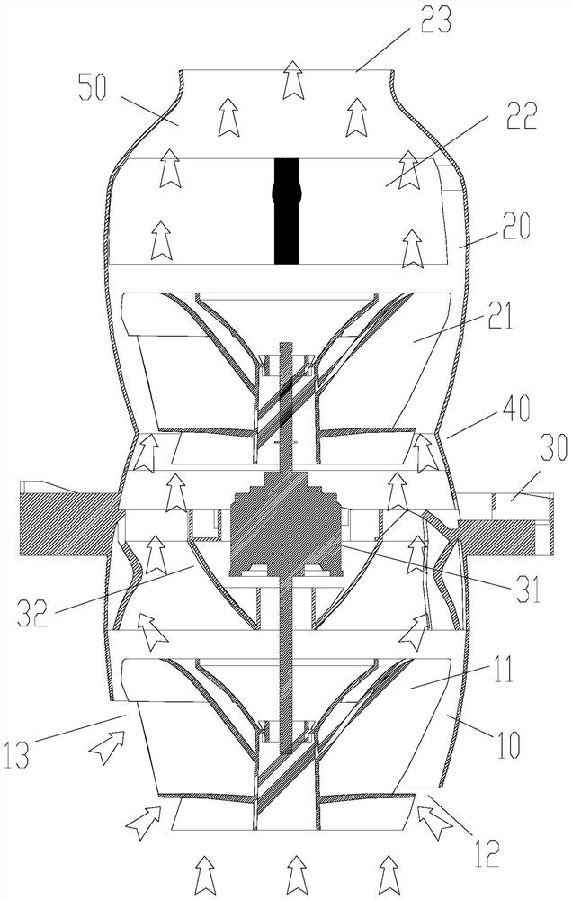 Air duct structure and air conditioner indoor unit with same