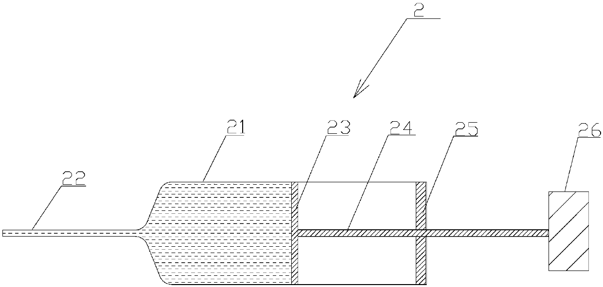 Electrostatic point printing device based on piezoelectric vibration