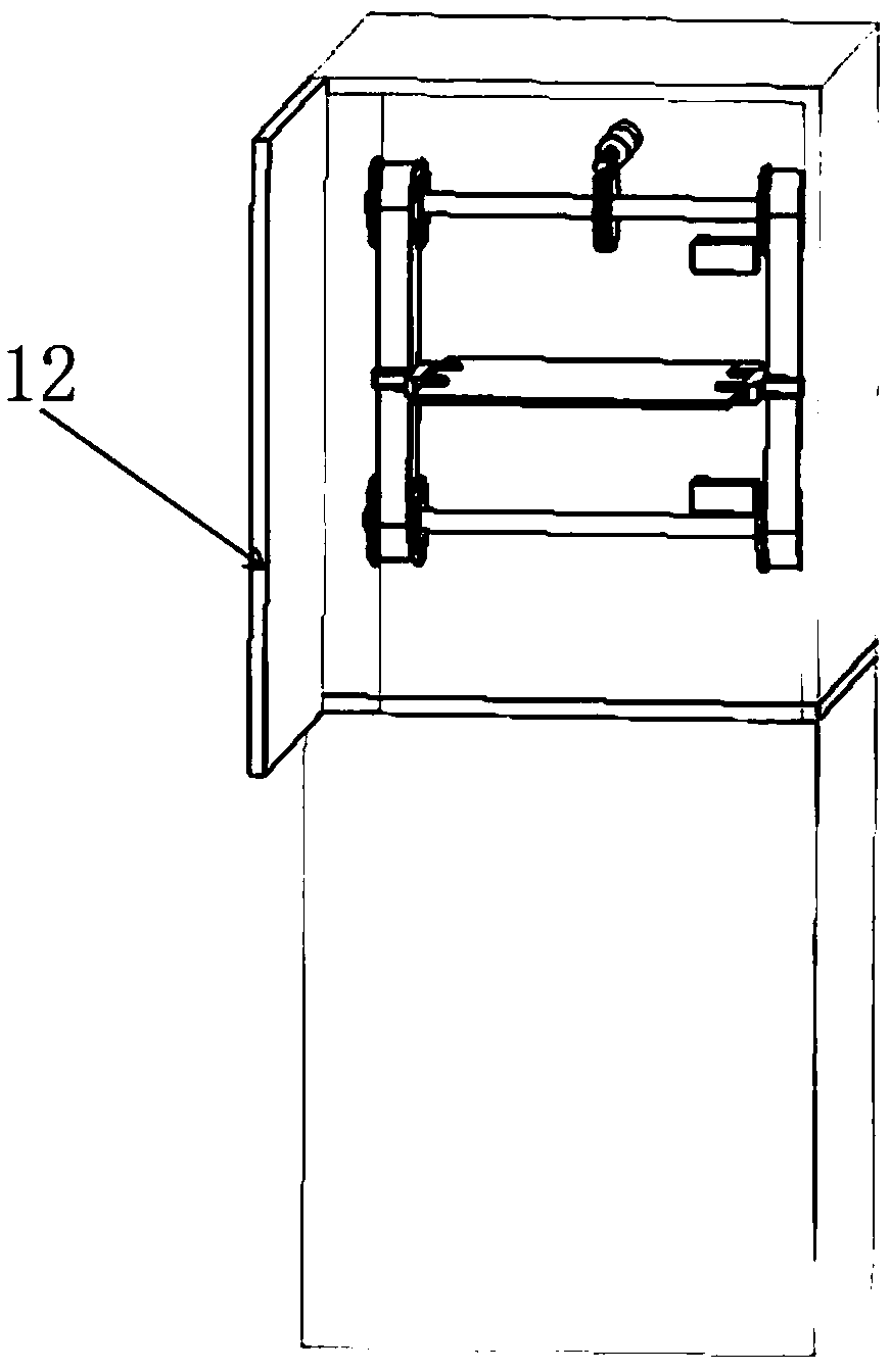 Self-locking lifting device for refrigerator cold storage interval and working method thereof