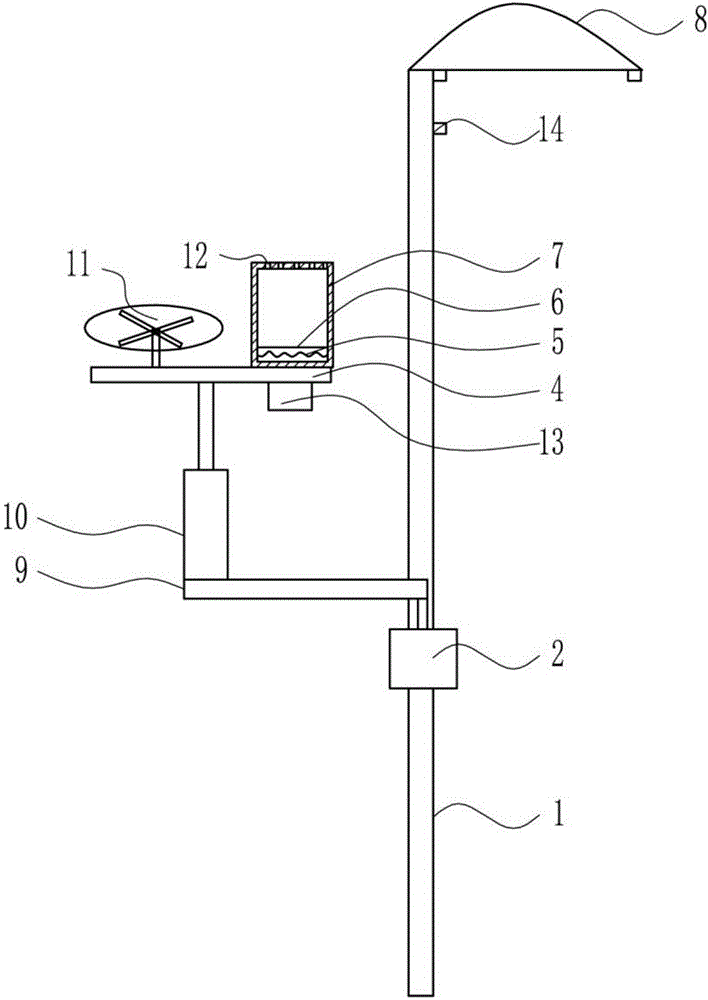 Municipal intelligent street lamp capable of conveniently repelling mosquitoes