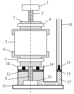 Direct tensile testing device with hydraulic support