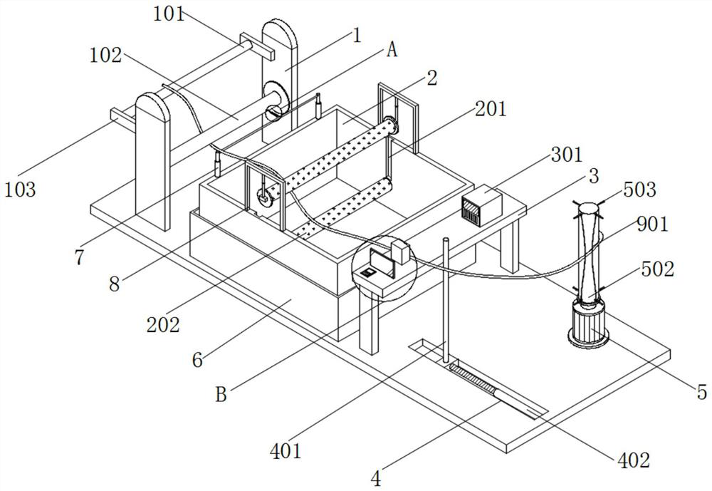 Dry-method winding prepreg filament preparation equipment and preparation process thereof